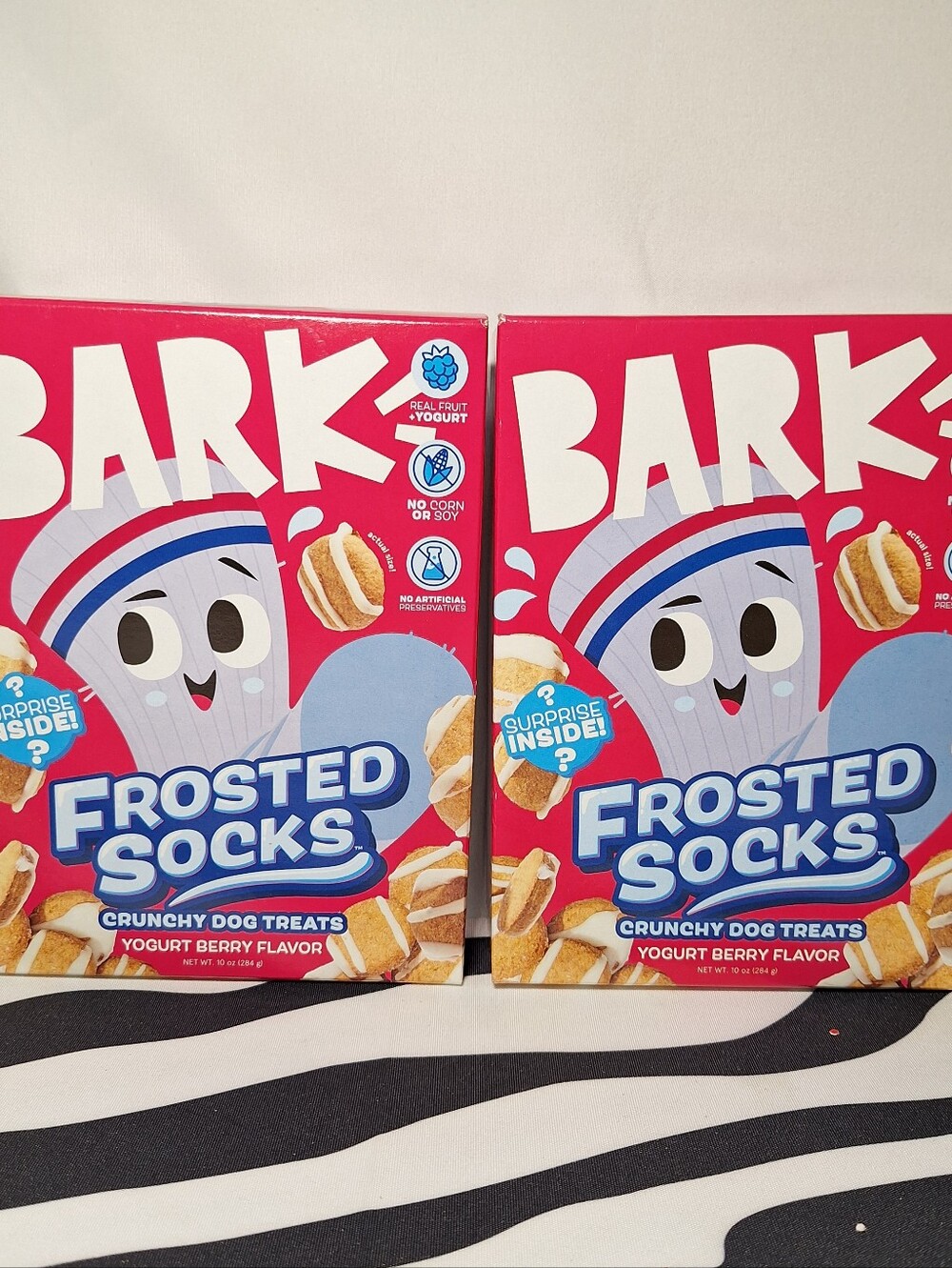 NWT Bark Frosted Socks Dog Treats - 2 pack
